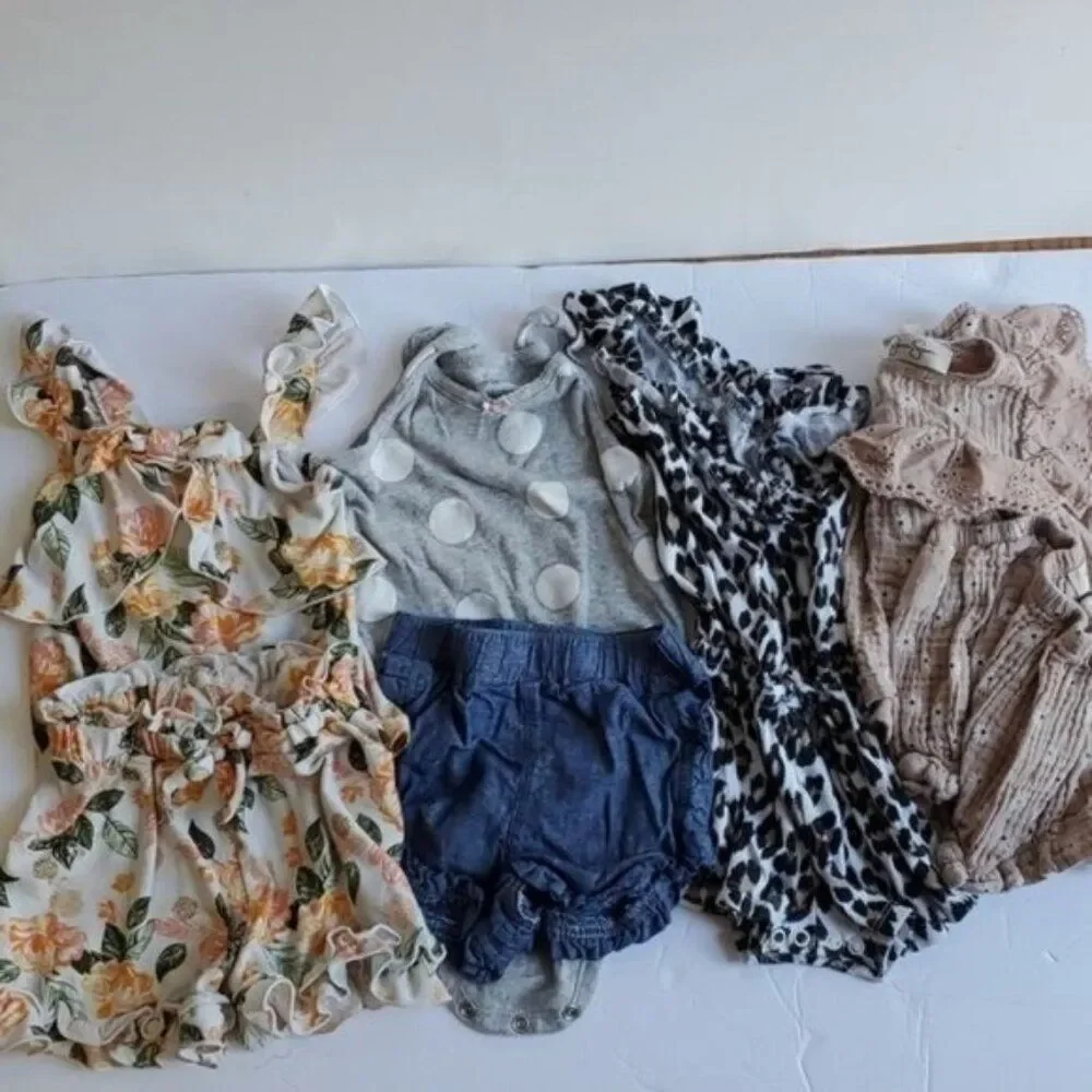 Girls Outfits 18 Months Jumper Romper Shorts Tops Summer Sets BUNDLE LOT